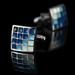 Aquamarine Squared Cufflinks FSCUFFS012