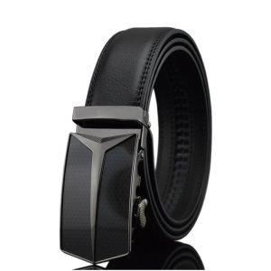 High Quality 100% Genuine Men's Automatic Ratchet Sliding Leather Belt - FSB01