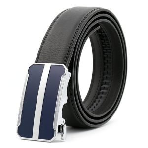 High Quality 100% Genuine Men's Automatic Ratchet Sliding Leather Belt - FSB27
