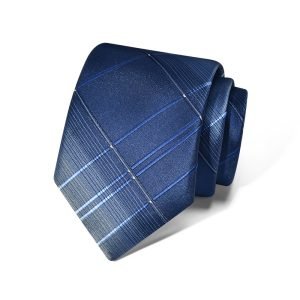 Blue Wide Check Tie - FST7751