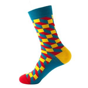 Yellow Pattern Socks - FSS1012